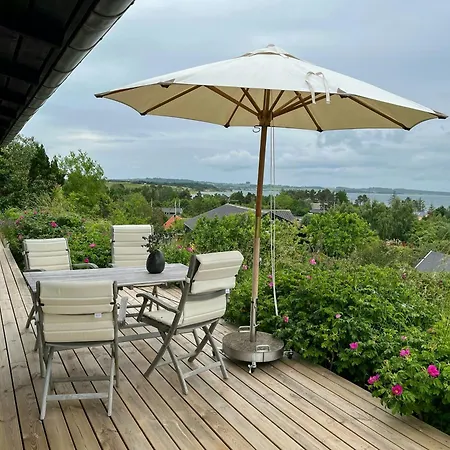 1980s Wooden House With Views Over Aarhus Bay * Knebel