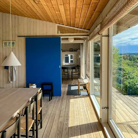 1980s Wooden House With Views Over Aarhus Bay * Knebel